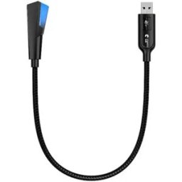 INF Microphone USB avec Muet à Une Touche - Col de Cygne Réglable à 360°, Plug & Play