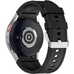 INF Bracelet de montre en silicone de couleur unie pour Samsung Galaxy Watch Le noir