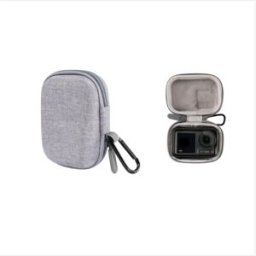 INF Étui protecteur EVA en toile compatible avec DJI Osmo Action 3/4/5 Pro - Housse étanche pour une seule caméra Gris