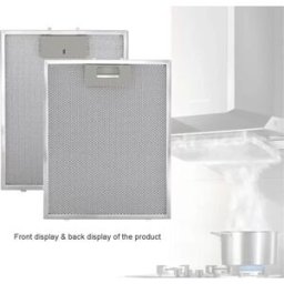 INF Pack de 2 filtres de hotte - 300x250mm, filtre aluminium + charbon