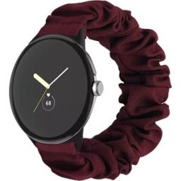 INF Bracelet Élastique en Tissu Compatible avec Google Pixel 2 - Confort et Style Rouge