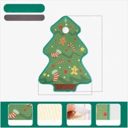INF Arbre de Noël Griffoir Mural en Sisal pour Chat - Joie des Fêtes & Protection du Mobilier