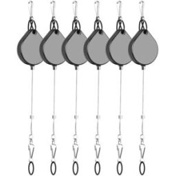 INF Système de poulie rétractable de gestion des câbles de casque VR (paquet de 6)