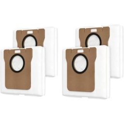 INF Sacs à poussière compatibles avec Xiaomi S20, Lot de 4, Pièces de rechange pour aspirateur robot