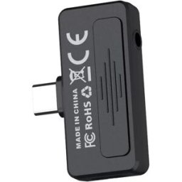 INF Mini Microphone à Réduction de Bruit, Micro Cravate Rechargeable avec Retour d'Écoute, USB-C, Compatible avec Smartphones