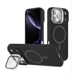 INF Étui de téléphone avec support magnétique compatible avec iPhone 17 Air, cadre en silicone liquide, résistant aux chocs et