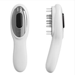 INF Peigne de massage électrique du cuir chevelu - Anti-chute & Masseur de tête méridien avec lumière bicolore & Massage à Blanc