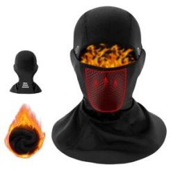INF Masque thermique pour le cyclisme - Coupe-vent et respirant Le noir