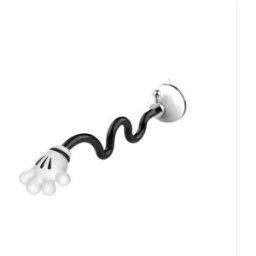 INF Tige de support pour porte de lave-linge hublot – Ventouse, plastique et acier inoxydable, maintien pour ventilation Blanc + Noir