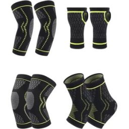 INF Nouvel ensemble d'équipement de protection sportive 4 pièces M Le noir