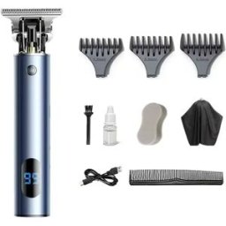 INF Tondeuse à Cheveux Électrique Professionnelle avec Lame en Céramique & Écran LCD, compatible avec Huawei, Samsung, APPLE, Gris