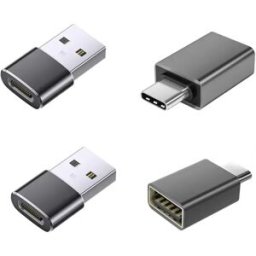 INF Ensemble de 4 adaptateurs USB vers Type-C 3.2 : 2 adaptateurs USB vers Type-C et 2 adaptateurs Type-C vers USB
