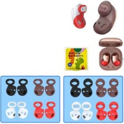 INF Embouts en silicone pour écouteurs Bluetooth SAMSUNG Galaxy Buds Live (8 paires) - Anti-poussière
