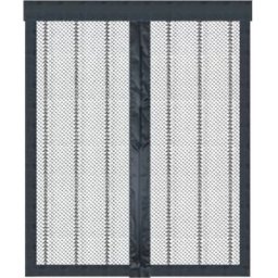 INF Rideau anti-moustiques magnétique pour maison d'animaux - Fermeture automatique sans perçage, filet polyester noir