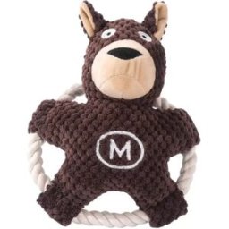INF Ours en Peluche Sonore pour Chiens - Jouet Interactif à Mâcher pour Chiots et Petits Chiens