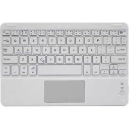 INF Clavier sans fil avec pavé tactile pour tablettes M Blanc