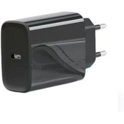 INF Chargeur PD20W EU USB-C 20W compatible avec iPhone et Android, PD PPS, boîtier PC V0 résistant au feu Le noir