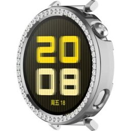 INF Coque de protection pour Huawei Watch GT5/GT4 41MM avec accents de strass Argent
