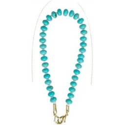 INF Chaîne de téléphone en pierre naturelle bleue, style ins, perles faites à la main, DIY