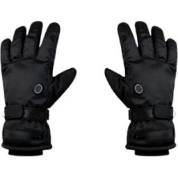 INF Gants chauffants USB tactiles pour cyclisme et ski en hiver Le noir