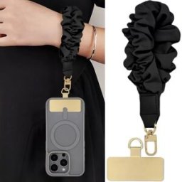INF Dragonne Portable Compatible avec iPhone - Accessoire Élégant et Sécurisé Le noir