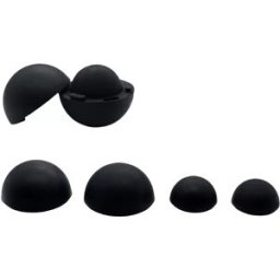 INF Mini Support d'Ordinateur Portable, Pieds d'Ordinateur Portable Portables en Silicone - Pack de 4 Le noir