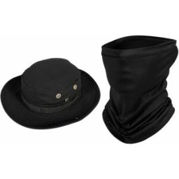 INF Chapeau de soleil camouflage et tour de cou rafraîchissant - polyester respirant, masque facial, protection solaire pour
