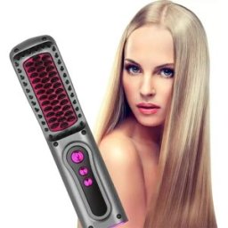 INF Brosse Lissante Rechargeable Sans Fil - Peigne de Coiffage Portable et Anti-Brûlure