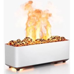INF Diffuseur d'arômes et humidificateur à flamme bicolore - Créez une atmosphère relaxante Blanc