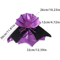 INF Cape de Halloween pour animaux de compagnie - Déguisement festif pour chats et petits chiens Violet
