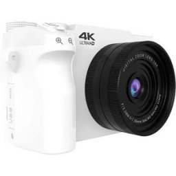 INF Appareil Photo Numérique Micro Simple d'Entrée de Gamme 75MP 4K avec WiFi Blanc