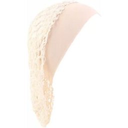 INF Bonnet de Cheveux Élastique à Large Bord - Protection et Style Beige