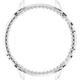 INF Coque de protection ajourée à rangée unique de strass transparente compatible avec Oneplus Watch3 43mm