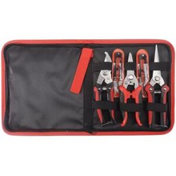 INF Ensemble de sécateurs de jardin cinq pièces avec sac en toile