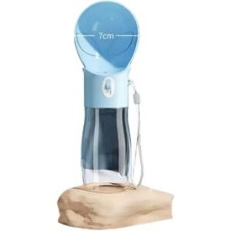 INF Bouteille d'eau portable 380ml pour animaux - Distributeur anti-fuite pour voyage et promenade Bleu