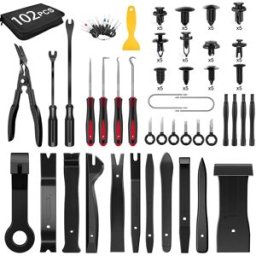 INF Kit de 102 pièces d'outils de retrait de garniture automatique - Ensemble de réparation et de modification d'intérieur de