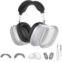 INF Ensemble de protection TPU 5 pièces pour AirPods Max compatible avec Samsung Buds3/3Pro - Anti-choc, Étanche, Résistant aux Le noir