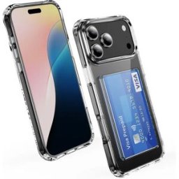 INF Étui Transparent Antichoc avec Fente pour Carte Compatible avec iPhone 17 Pro