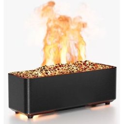 INF Diffuseur d'arômes à flamme ultrasonique - Humidificateur 280ml, Multicolore Le noir