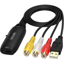 INF Adaptateur Convertisseur HDMI vers AV - Câble Adaptateur Vidéo Composite RCA Femelle