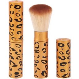 INF Pinceau Poudre Doré - Pinceau de Maquillage Portable avec Couvercle