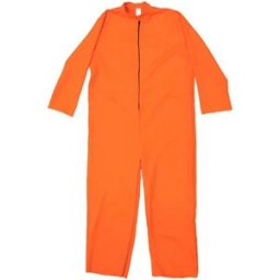 INF Combinaison Orange de Cosplay avec Fermeture Éclair - Parfaite pour Halloween et les Fêtes L