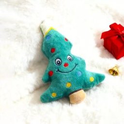 INF Arbre de Noël Jouet pour Chien - Jouet à Mâcher en Peluche avec Son pour la Dentition et le Jeu