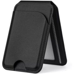 INF Porte-cartes magnétique Magsafe universel avec support rotatif - Compatible avec iPhone et Android Le noir