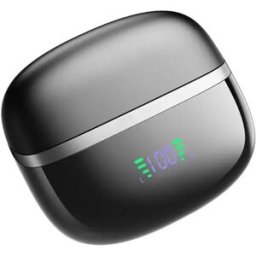 INF Écouteurs intra-auriculaires sans fil TWS avec ENC numérique - Bluetooth portable, batterie 400mAh, ajustement ergonomique, Le noir
