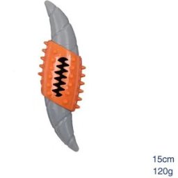 INF Jouet à Mâcher pour Chien en Nylon et TPR - Résistant, Nettoyant les Dents et Anti-Ennui Orange