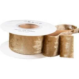 INF Ruban de velours strass 3,8 cm - Ruban d'artisanat en polyester de 5 yards pour embellissements Or