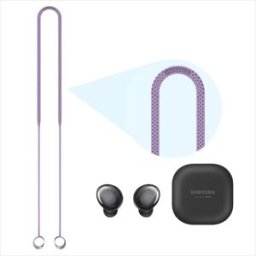 INF Cordon anti-perte en silicone pour écouteurs Bluetooth Compatible Samsung Galaxy Buds Pro Violet