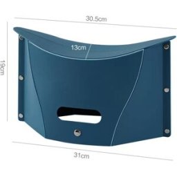 INF Tabouret Pliant Portable - Conception Manuelle Bleu