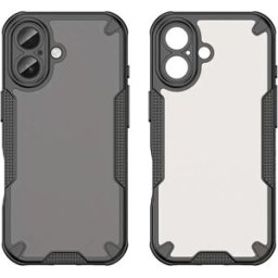 INF Coque Noire Antichoc Intégrale en TPU+PC Compatible avec iPhone 17